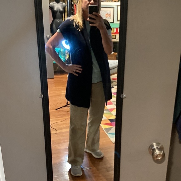 Marabelle Cashmere Open Front Short Sleeve Cardigan - Picture 11 of 11